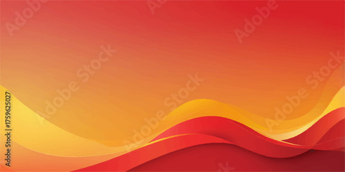 Abstract background with a colorful wave design featuring orange, yellow, and red gradient lines for a dynamic summer pattern