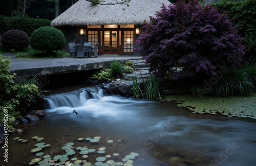 Wallpaper Mural waterfall in the garden Torontodigital.ca