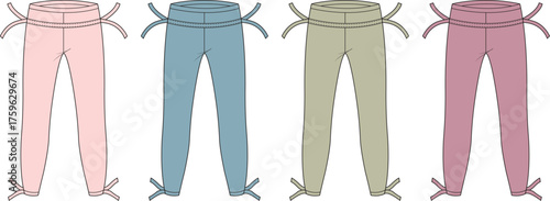 Stylish Tie-Up Bottoms in Assorted Colors Apparel Design