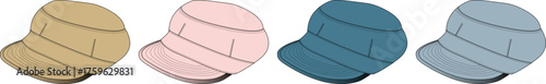 Colorful Cartoon Hat Collection in Various Shades and Styles