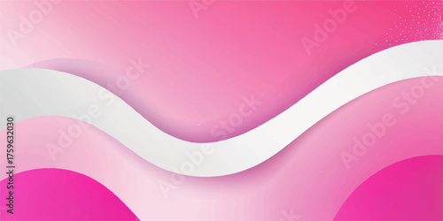 Pink abstract background with wavy lines and a gradient curve design, a light purple and pink vector illustration pattern