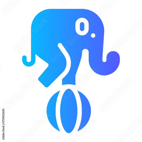 elephant gradient icon