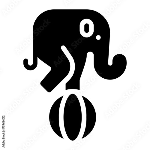 elephant glyph icon