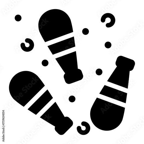 Juggling glyph icon