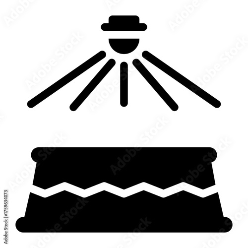 lights glyph icon