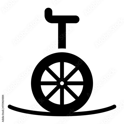 monocycle glyph icon