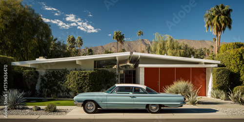 Beautiful mid-century modern single-family house