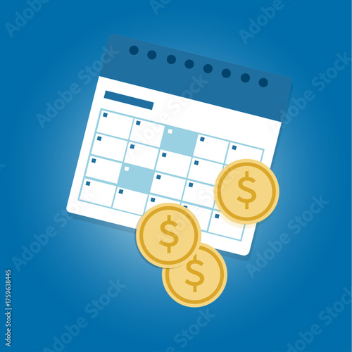 Monthly Financial Planning: Calendar, Coins, and Deadlines