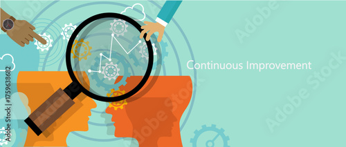 continuous improvement kaizen business concept improve