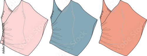 Fashionable camisole tops in three appealing colors, a versatile addition to any wardrobe
