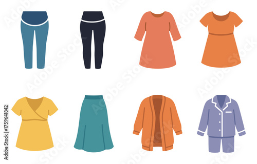 Maternity Clothing Icons