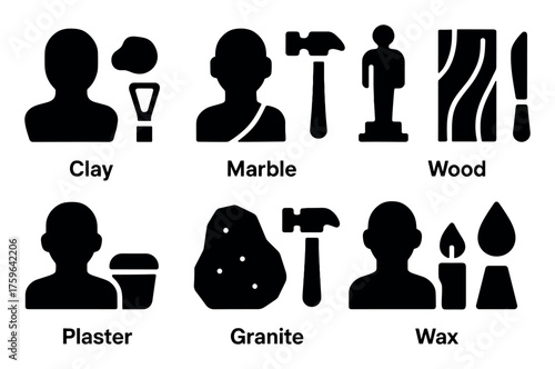 Sculptor Materials Icons