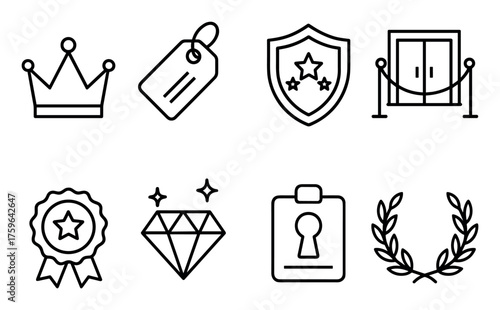 Minimalist Exclusivity Icons