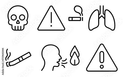 Smoking Harm Icons