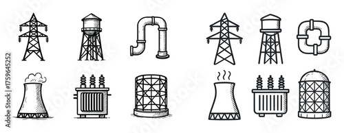 Industrial Infrastructure Icons
