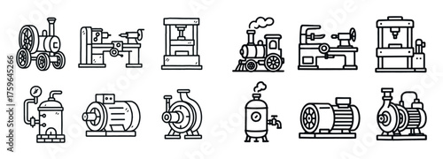 Industrial Icons Sketch
