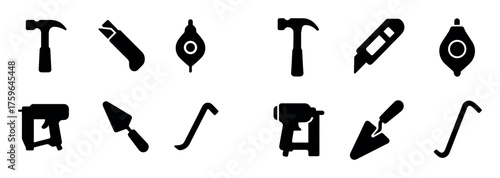 Roofing Tools Icons