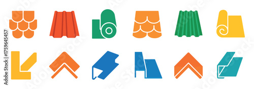 Colorful Roofer Icons