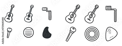 Guitar Strings Icons