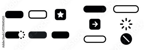 Minimalist Button Icon Set