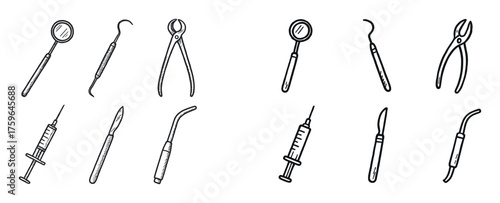 Dental Tools Sketch