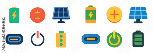 Colorful Power Icons