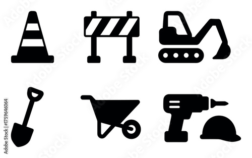 Roadwork Icons Grid