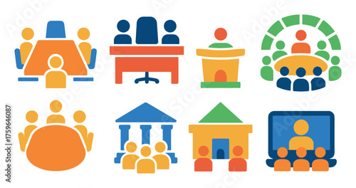 Meeting Icons Grid