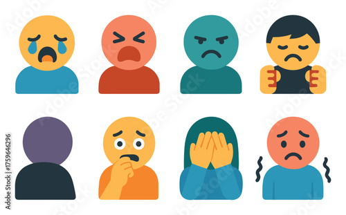 Negative Emotion Icons