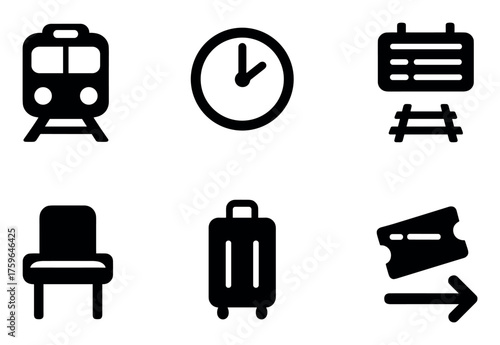 Railway Station Icons