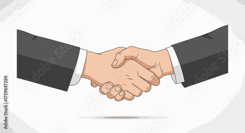 Successful partnership handshake closing deal, symbolizing agreement and trust between professionals, fostering collaboration and growth in global business