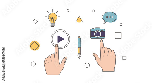 Engage your audience with vibrant media elements ideal for presentations, websites, and social content creation, boosting creativity and dynamic storytelling