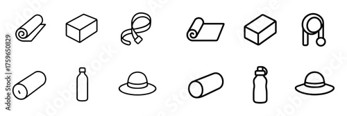 Minimalist Yoga Icons