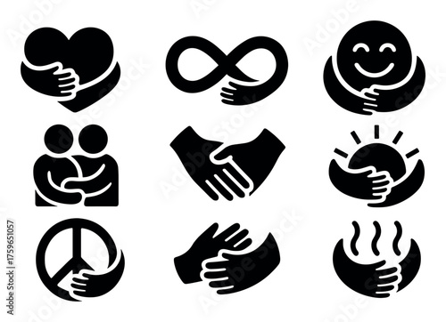 Iconic Hug Symbols