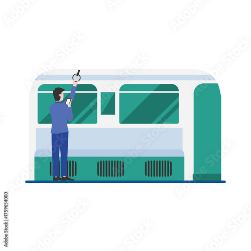 Train Station Vector Illustration Which can easily edit or modify