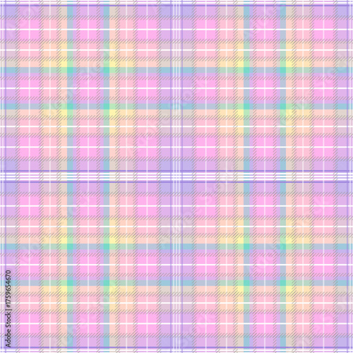 Plaid pattern tartan, gingham vector illustration for making fasion dress, skirt, tablecloth, wallpaper or background	