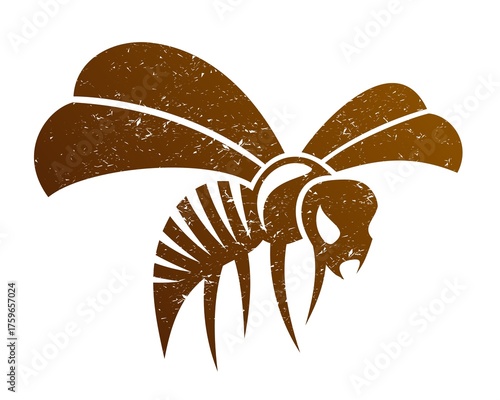 A symbol of the flying stylized wasp.