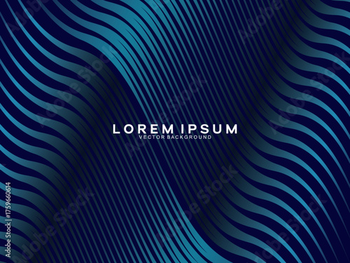 Premium background design with dark blue luxury motif. Vector horizontal template, for digital lux business banners, contemporary formal invitations, luxury vouchers, gift certificates, etc.	
