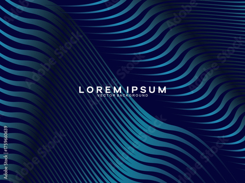 Premium background design with dark blue luxury motif. Vector horizontal template, for digital lux business banners, contemporary formal invitations, luxury vouchers, gift certificates, etc.	
