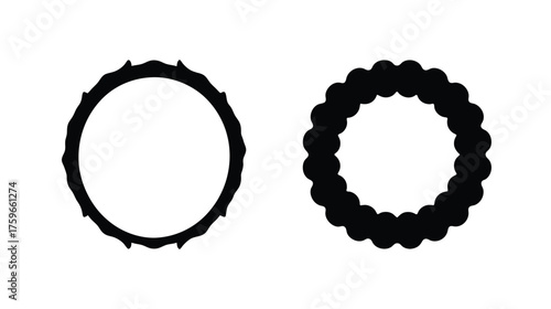 Celestial ring shapes abstract geometric patterns circular cosmos cosmic inspiration graphic design elements
