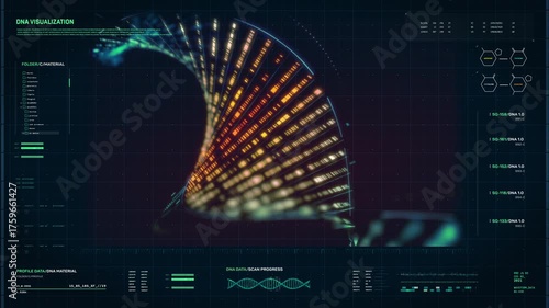 Molecular examination of the human dna during a biotechnological experiment. Molecular analysis of the genome cell evolution in biotechnology experiment. Biotechnology experiment on the gene molecules