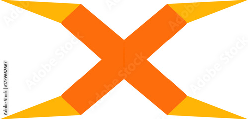 vector illustration of a letter x iconic techno element vektor logo