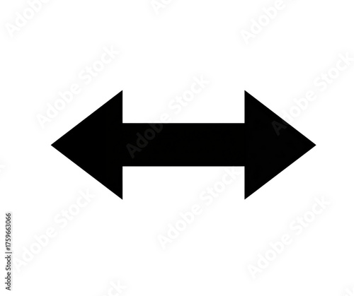Free Download Symmetrical Arrow Directional Sign with Left and Right Pointing Design on Black Background - GFXLoad