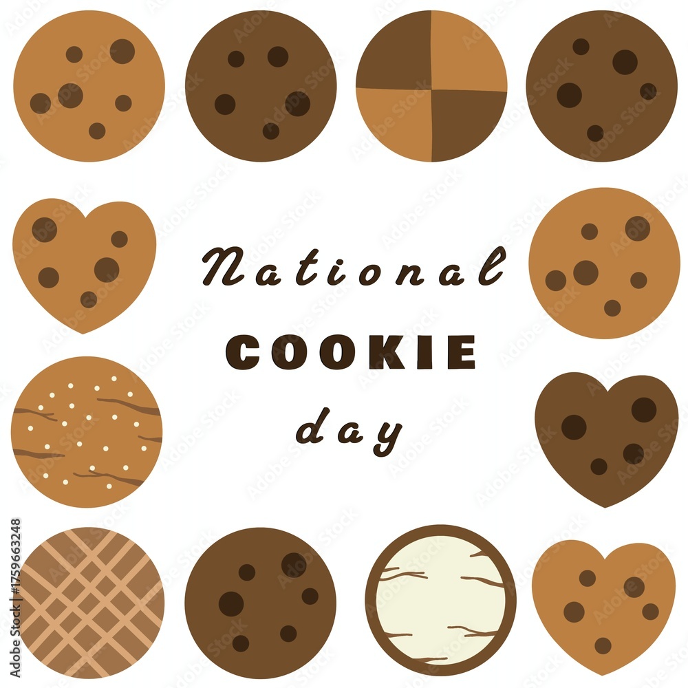 Fototapeta premium National cookie day banner or poster design