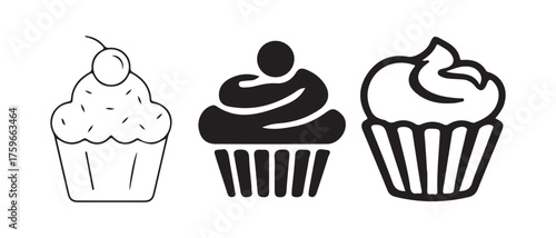 Cupcake Vector Art Set