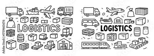 Logistics Icons Sketch