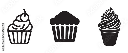 vector illustration of a set of chocolate candies