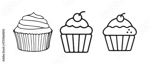 Chic Cupcake Vector Illustration