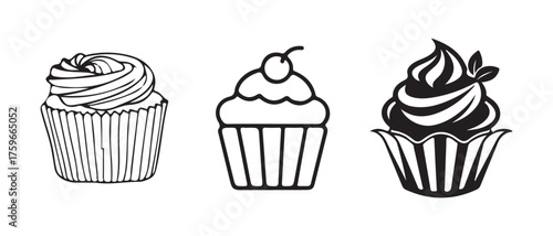 Refined Cupcake Logo Collection