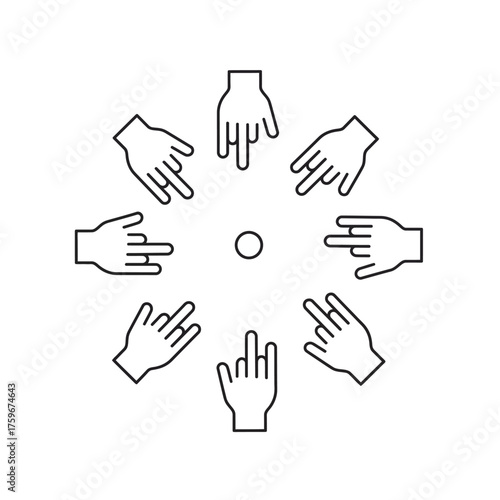 Hands Circle A Symbolic Representation of Unity and Diversity.